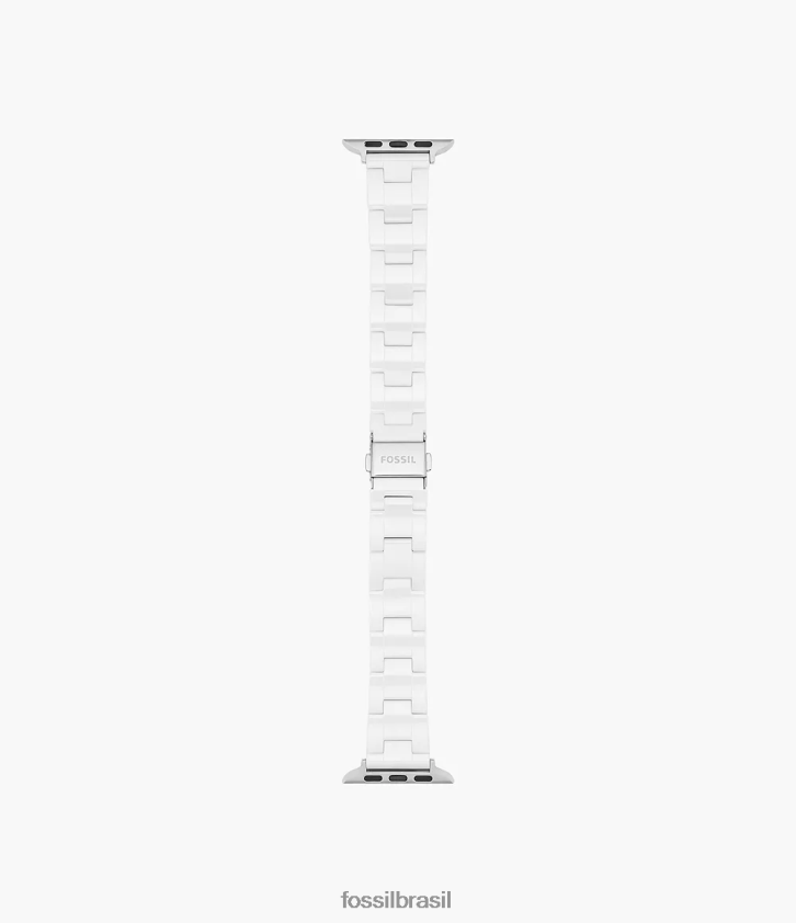 Fossil acessório mulheres Pulseira de cerâmica de 38 mm/40 mm/41 mm para apple watch branco 66RZLJ172