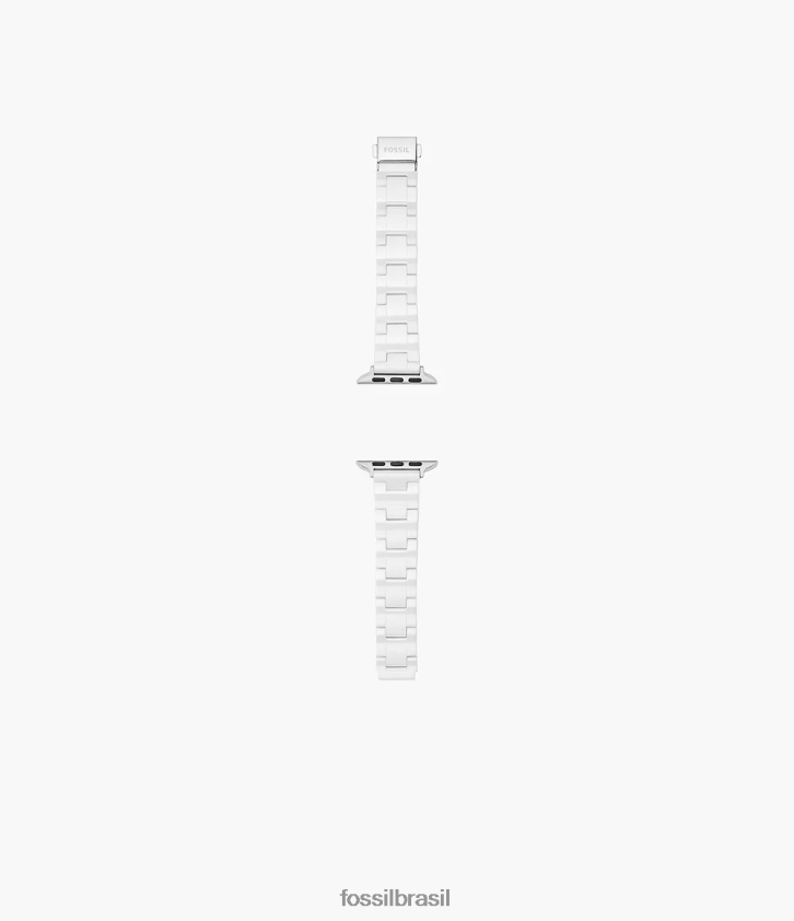Fossil acessório mulheres Pulseira de cerâmica de 38 mm/40 mm/41 mm para apple watch branco 66RZLJ172