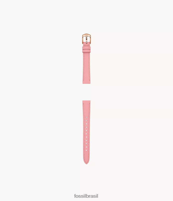 Fossil acessório mulheres Pulseira de couro leve de 14 mm rosa 66RZLJ242