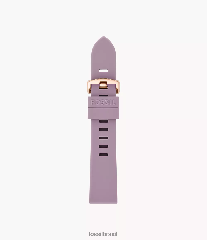 Fossil acessório mulheres Pulseira de silicone de 20 mm lavanda 66RZLJ158